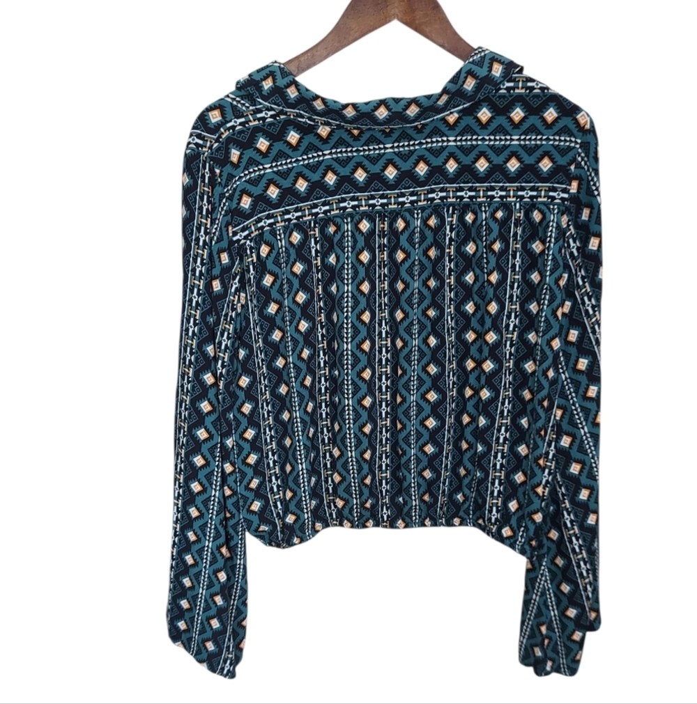 EUC Wrangler Retro Western Aztec Top - Picture 4 of 6